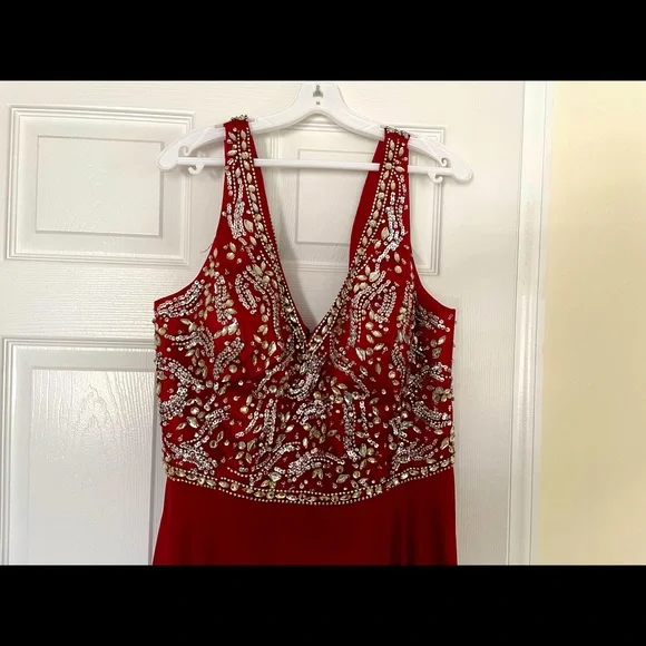open lace back dress DANCE QUEEN 2337-A+2337-C Kid Red Flower Ballroom Suit –  dancequeen-dancewear main image 1